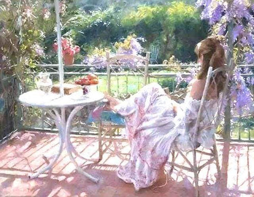 Dipingere con i numeri - Riposo In Giardino