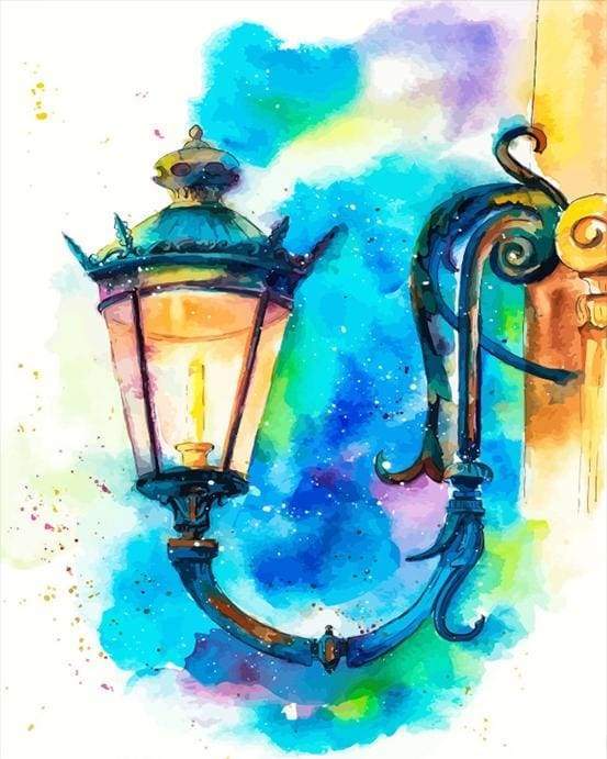 Dipingere con i numeri - Lampada Da Parete Retrò