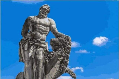 Dipingere con i numeri - Statua Romana