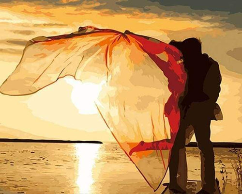 Dipingere con i numeri - Amore Romantico Vicino Al Mare