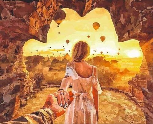 Dipingere con i numeri - Passeggiata Romantica In Egitto