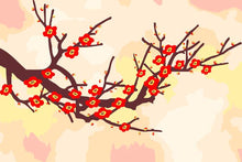 Carica l&#39;immagine nel visualizzatore di Gallery, Dipingere con i numeri Bambini - Ramo Con Fiori Rossi