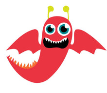 Carica l&#39;immagine nel visualizzatore di Gallery, Dipingere con i numeri Bambini - Mostro Rosso Volante