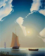 Carica l&#39;immagine nel visualizzatore di Gallery, Dipingere con i numeri - Barca A Vela E Romanticismo