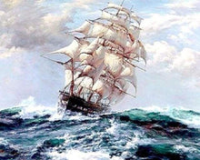 Carica l&#39;immagine nel visualizzatore di Gallery, Dipingere con i numeri - Barca A Vela E Tempesta