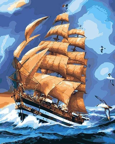 Dipingere con i numeri - Veliero
