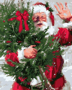 Dipingere con i numeri - Babbo Natale E Albero Di Natale