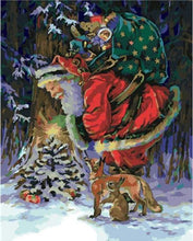 Carica l&#39;immagine nel visualizzatore di Gallery, Dipingere con i numeri - Babbo Natale Porta I Doni