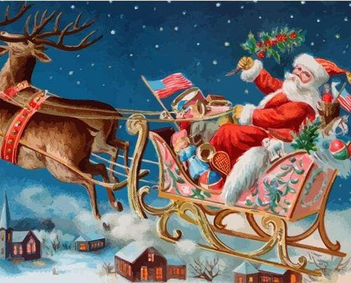 Dipingere con i numeri - Babbo Natale In America
