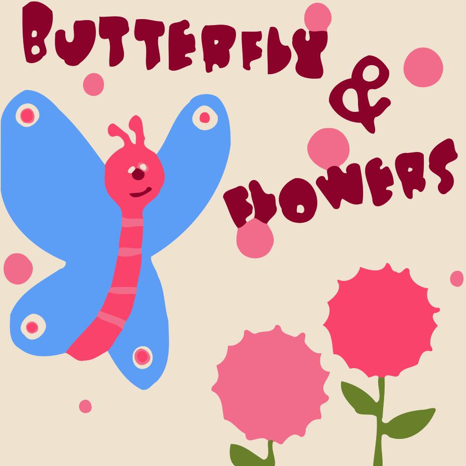 Dipingere con i numeri Bambini - Farfalla E Fiori