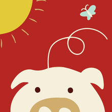 Carica l&#39;immagine nel visualizzatore di Gallery, Dipingere con i numeri Bambini - Maiale E Farfalla