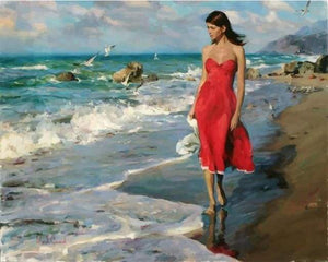 Dipingere con i numeri - Mare E Bella Donna