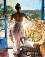 Carica l&#39;immagine nel visualizzatore di Gallery, Dipingere con i numeri - Donne Sexy Vicino Alla Finestra