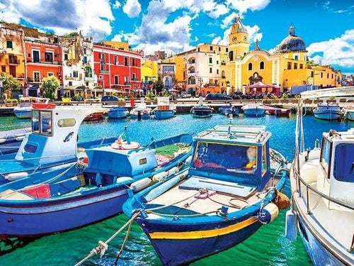 Dipingere con i numeri - Piccole Barche Da Pesca