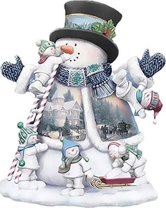 Dipingere con i numeri - Festa Di Natale Con Pupazzo Di Neve