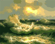 Carica l&#39;immagine nel visualizzatore di Gallery, Dipingere con i numeri - Mare Tempestoso