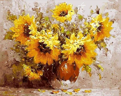 Dipingere con i numeri - Bouquet Di Girasoli