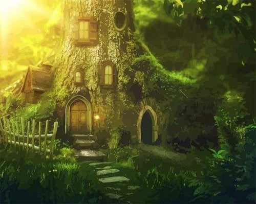 Dipingere con i numeri - Foresta Alla Luce Del Sole