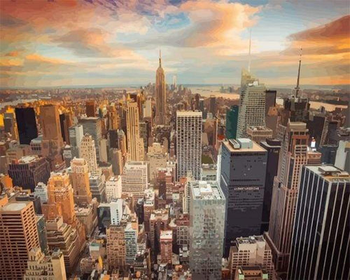 Dipingere con i numeri - Tramonto A New York