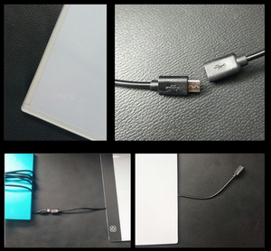 Pad luminoso a LED per Diamond Painting - porta USB per la carica