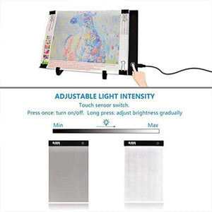 Pad luminoso a LED per Diamond Painting - porta USB per la carica