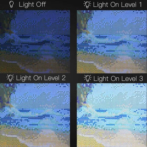 Pad luminoso a LED per Diamond Painting - porta USB per la carica