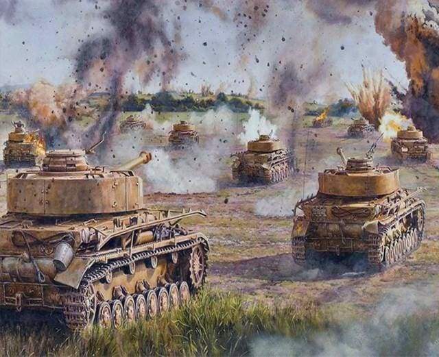 Dipingere con i numeri - Guerra Di Carri Armati