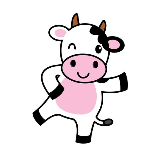 Dipingere con i numeri Bambini - La Mucca Danzante