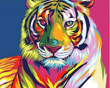 Carica l&#39;immagine nel visualizzatore di Gallery, Dipingere con i numeri - Tigre Pop Art 2