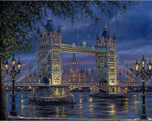 Carica l&#39;immagine nel visualizzatore di Gallery, Dipingere con i numeri - Tower Bridge Nella Notte Di Londra