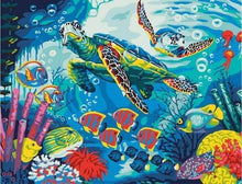 Carica l&#39;immagine nel visualizzatore di Gallery, Dipingere con i numeri - Tartarughe E Pesci