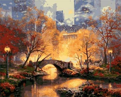 Dipingere con i numeri - Manhattan Al Crepuscolo