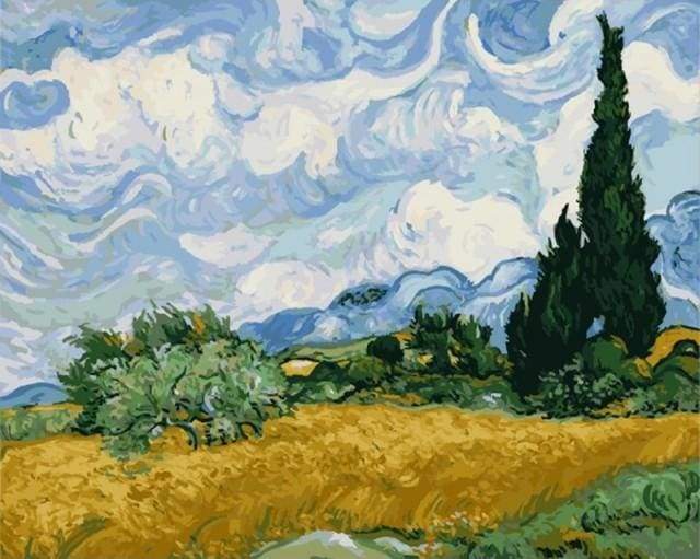 Figured'Art Dipingere con i Numeri - Paint by Numbers Van Gogh