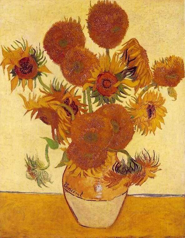 Dipingere con i numeri - Van Gogh Girasoli Arancioni