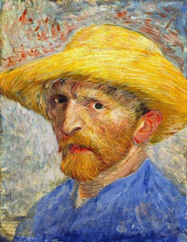 Dipingere con i numeri - Van Gogh Autoritratto Con Cappello Di Paglia