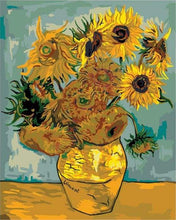 Carica l&#39;immagine nel visualizzatore di Gallery, Dipingere con i numeri - Van Gogh - Girasoli
