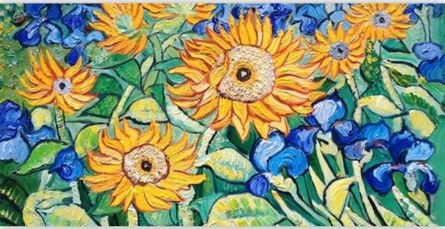 Dipingere con i numeri - Van Gogh Girasoli In Giardino