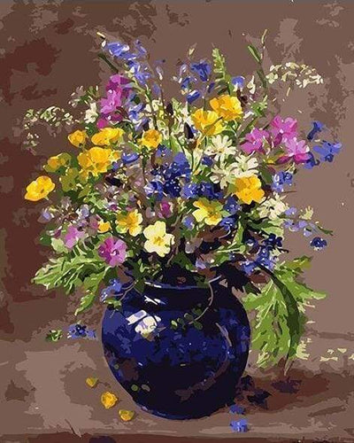 Dipingere con i numeri - Vaso Pieno Di Fiori