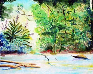 Dipingere con i numeri - Vista Dalla Foresta Tropicale