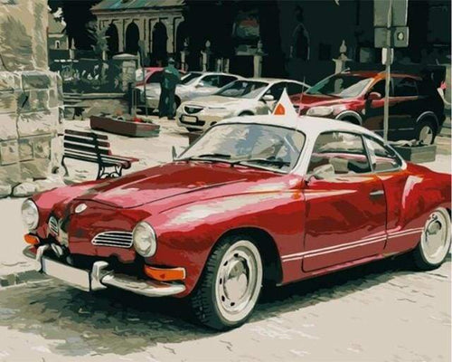 Dipingere con i numeri - Macchina Vintage