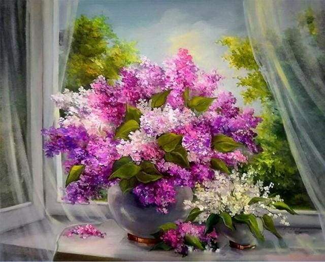 Dipingere con i numeri - Violette