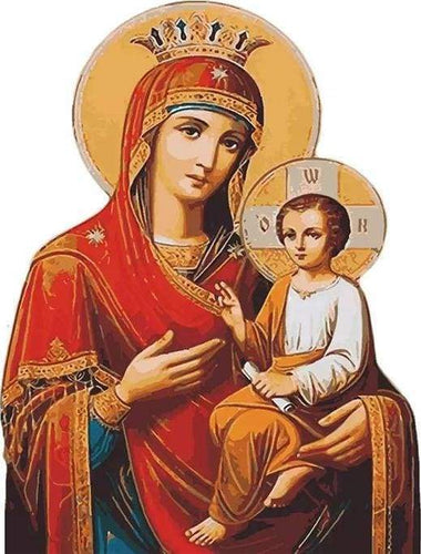 Dipingere con i numeri - Vergine E Bambino