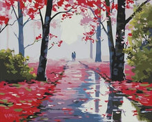 Carica l&#39;immagine nel visualizzatore di Gallery, Dipingere con i numeri - Passeggiata Nella Foresta Rossa