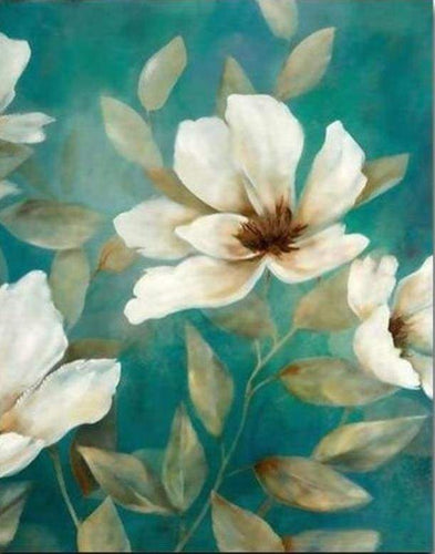 Dipingere con i numeri - Fiore Bianco 1