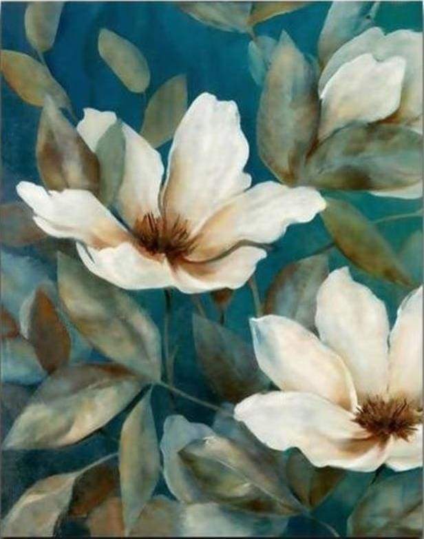 Dipingere con i numeri - Fiore Bianco 2