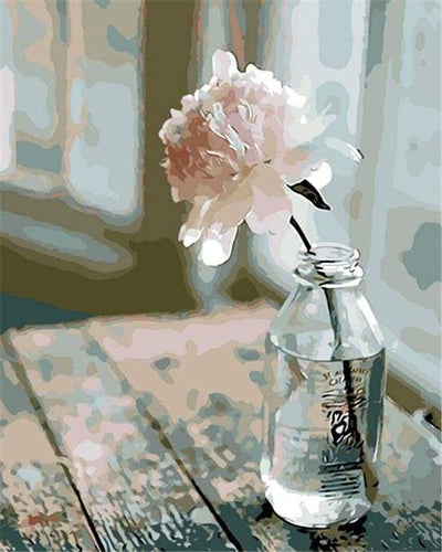 Dipingere con i numeri - Fiore Bianco