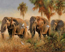 Carica l&#39;immagine nel visualizzatore di Gallery, Dipingere con i numeri - Elefanti Selvaggi