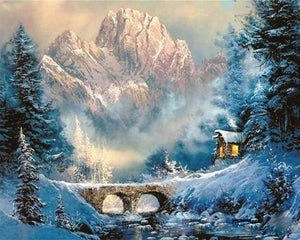 Dipingere con i numeri - Inverno In Montagna