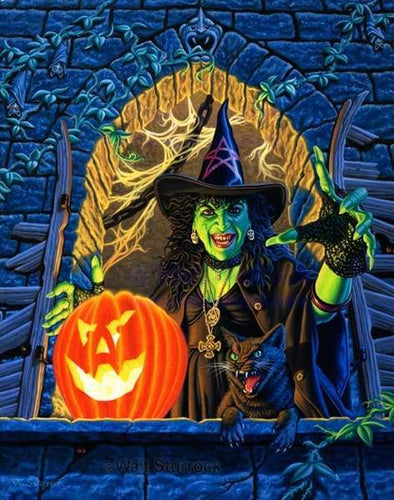 Dipingere con i numeri - Strega Ad Halloween