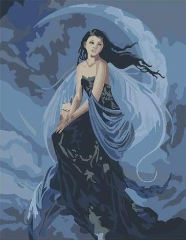 Dipingere con i numeri - Donna E Luna